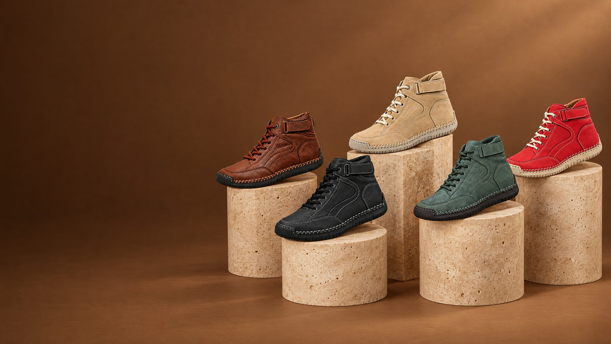 The Bolzano in Brown, Black, Khaki, Green and Red