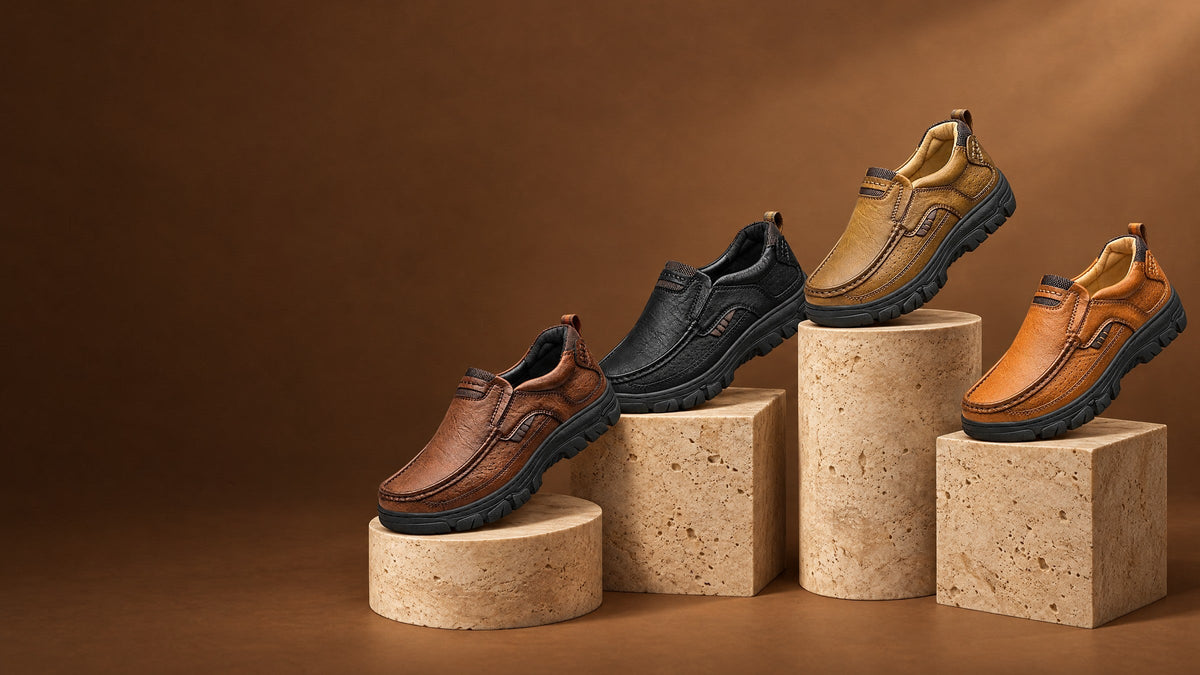 The Trento in Brown, Black, Khaki and Tan