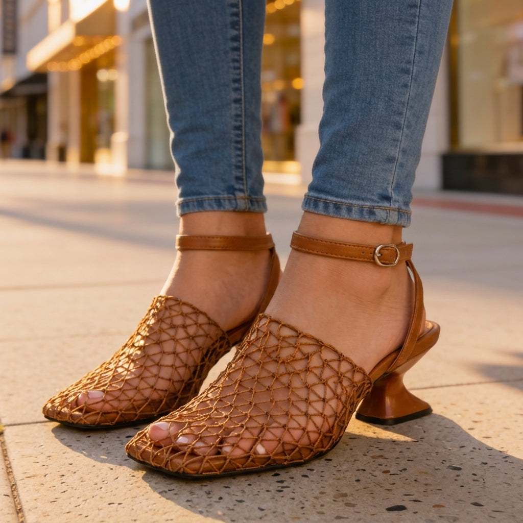 Aurelia Mesh Heel