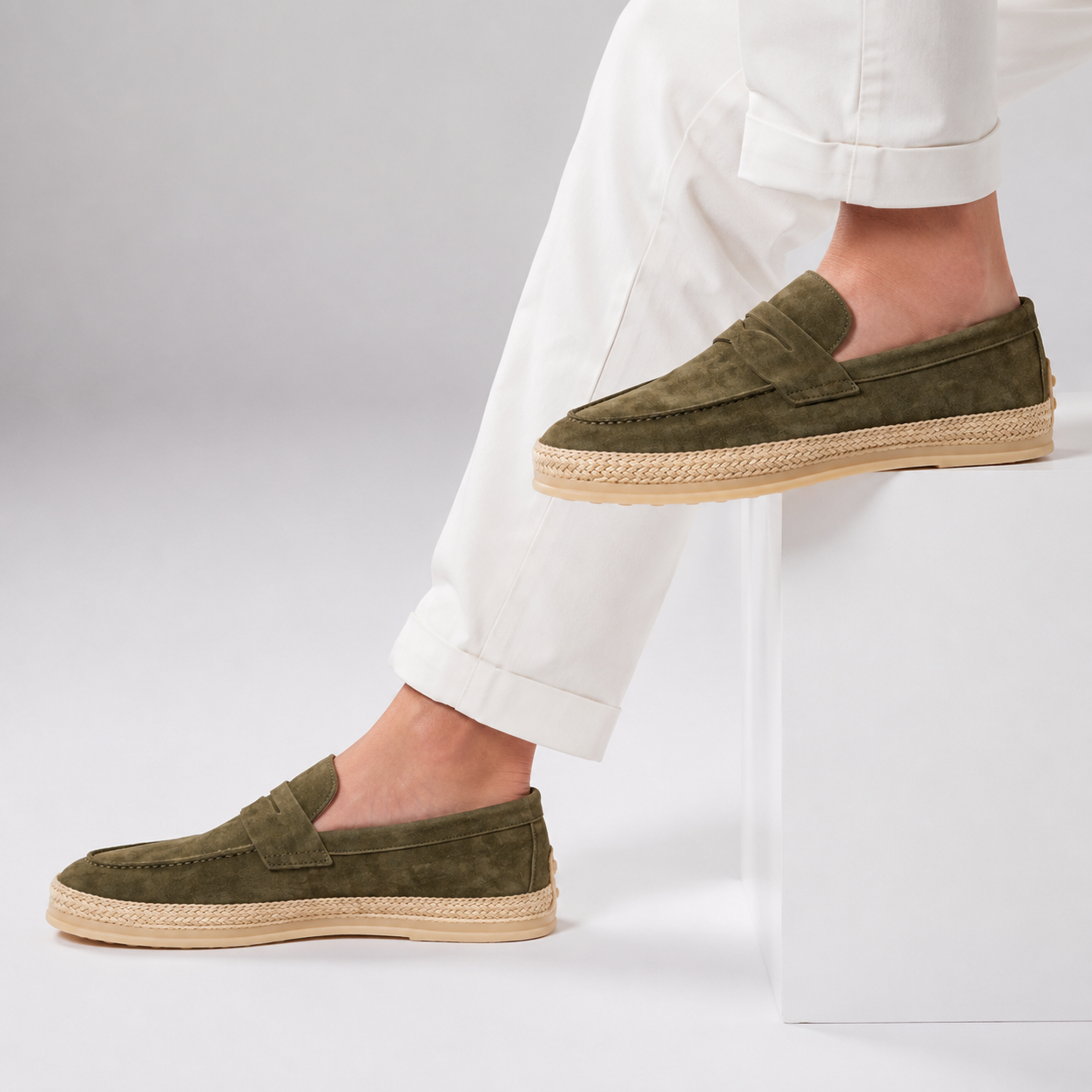 Lido Suede Espadrille Loafer