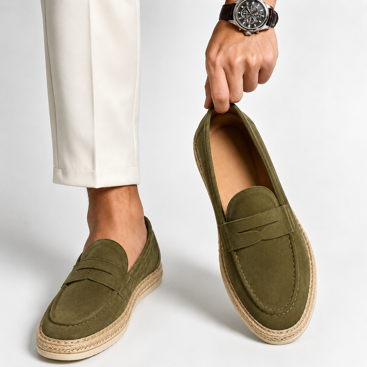 Lido Suede Espadrille Loafer