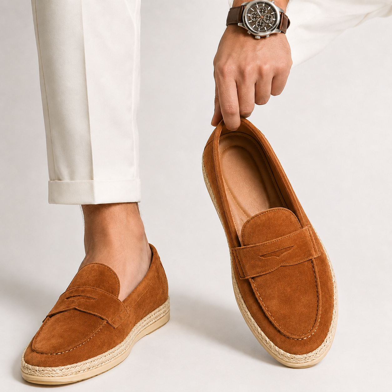 Lido Suede Espadrille Loafer