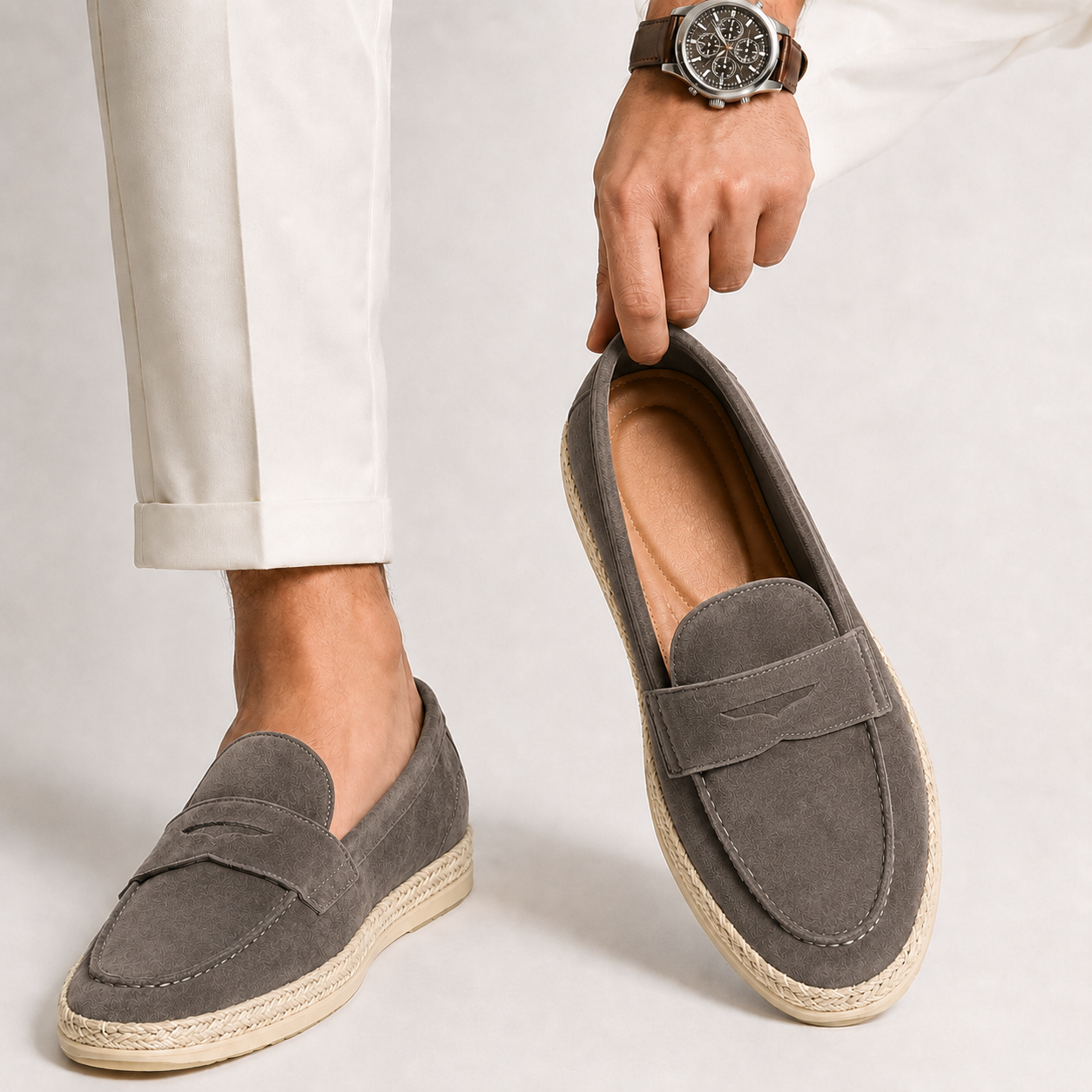Lido Suede Espadrille Loafer