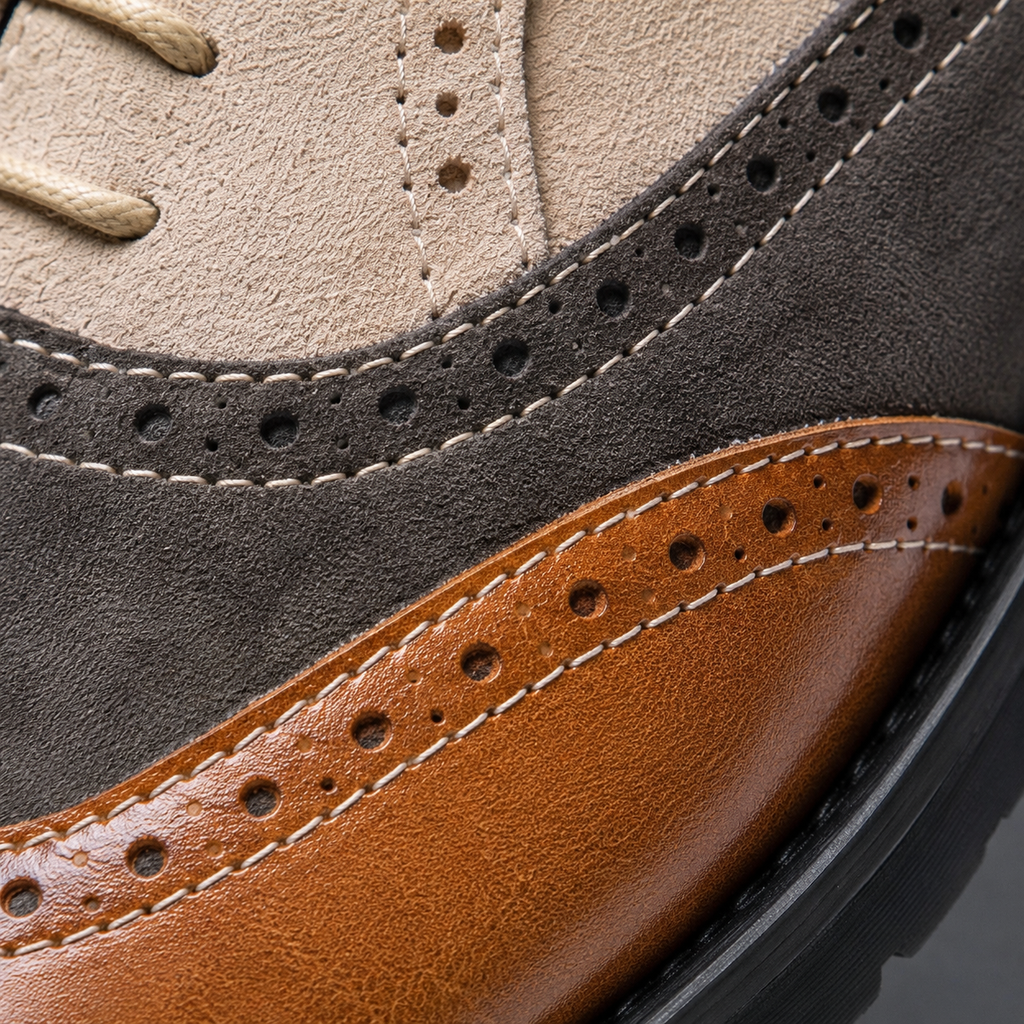 Parma Two-Tone Leather Derby