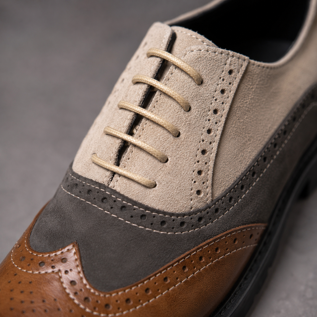 Parma Two-Tone Leather Derby