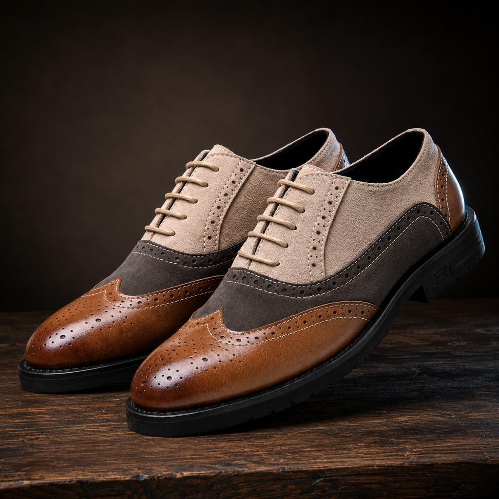 Parma Two-Tone Leather Derby