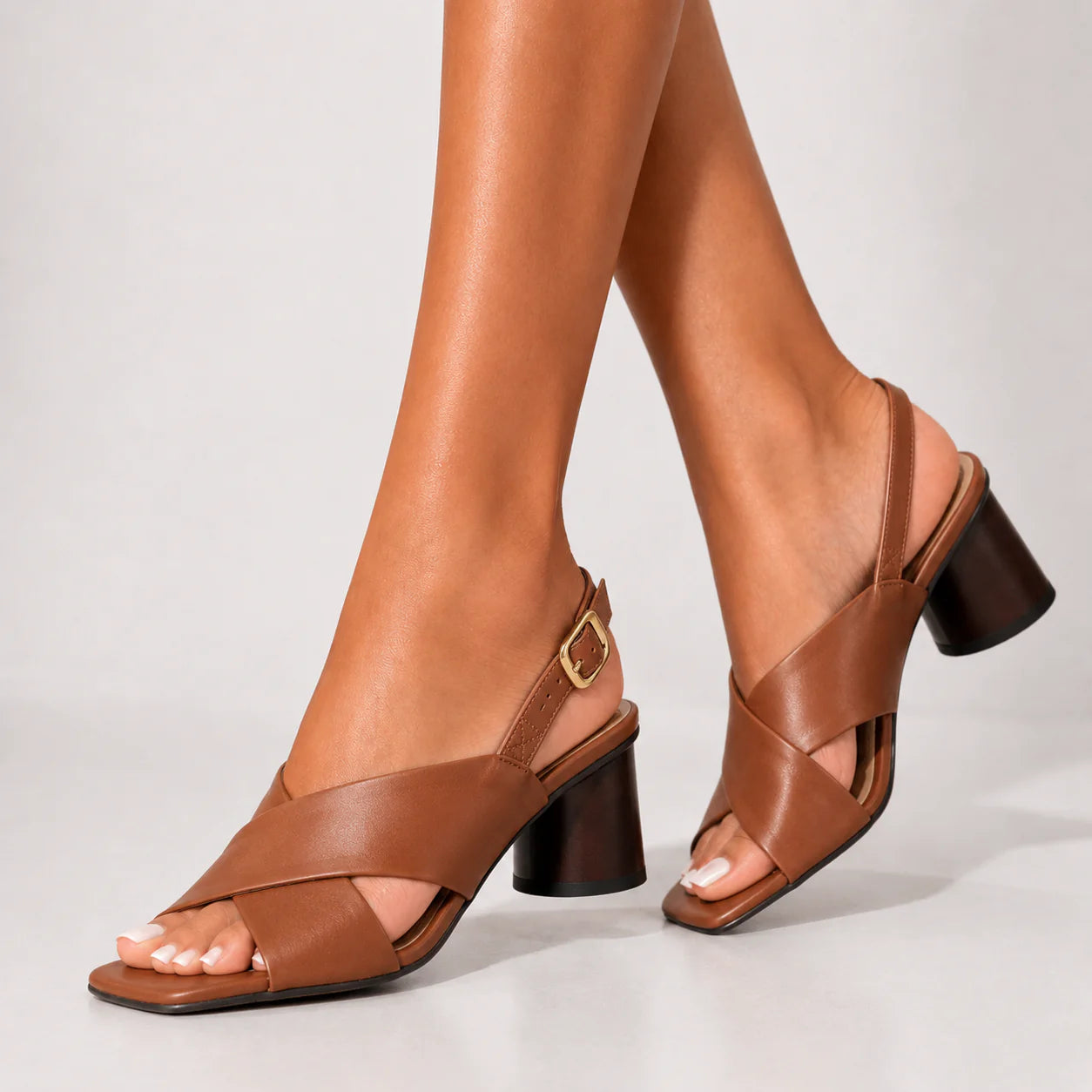 Cathaline Cross-Strap Sandals