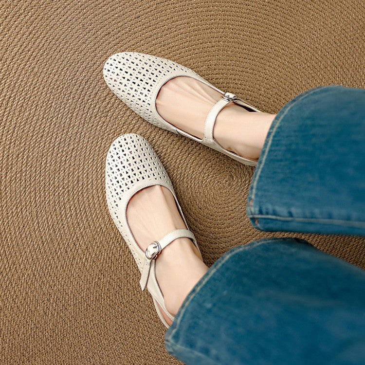 Bela Genuine Leather Cutout Slingback Heels