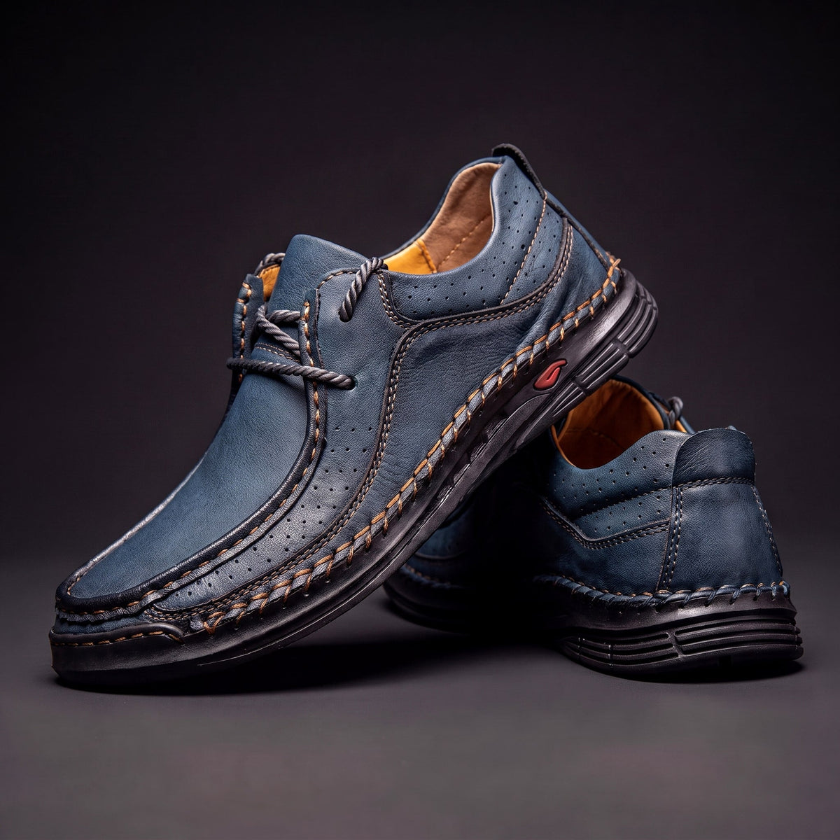 Treviso Leather Lace-Up