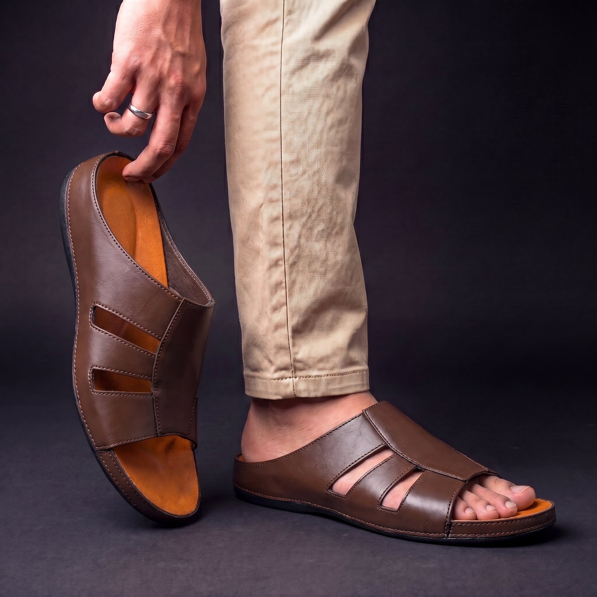 Marco Leather Sandal