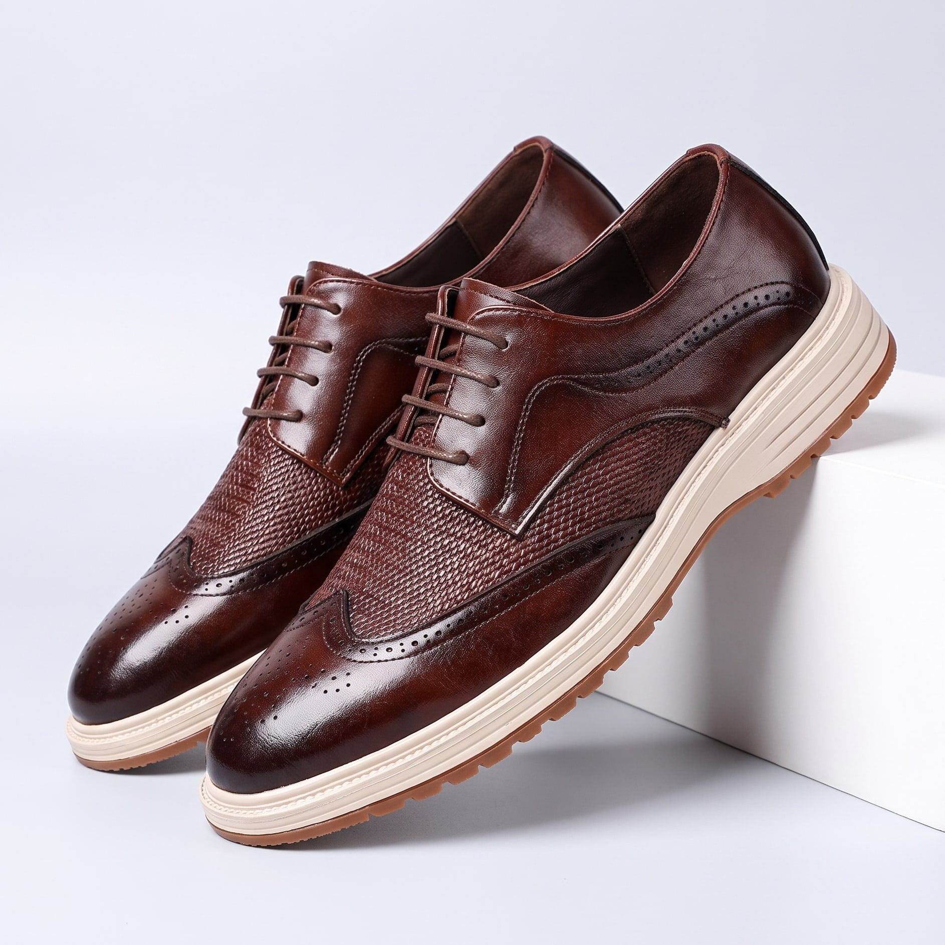 Cremona Brogue Leather Derby