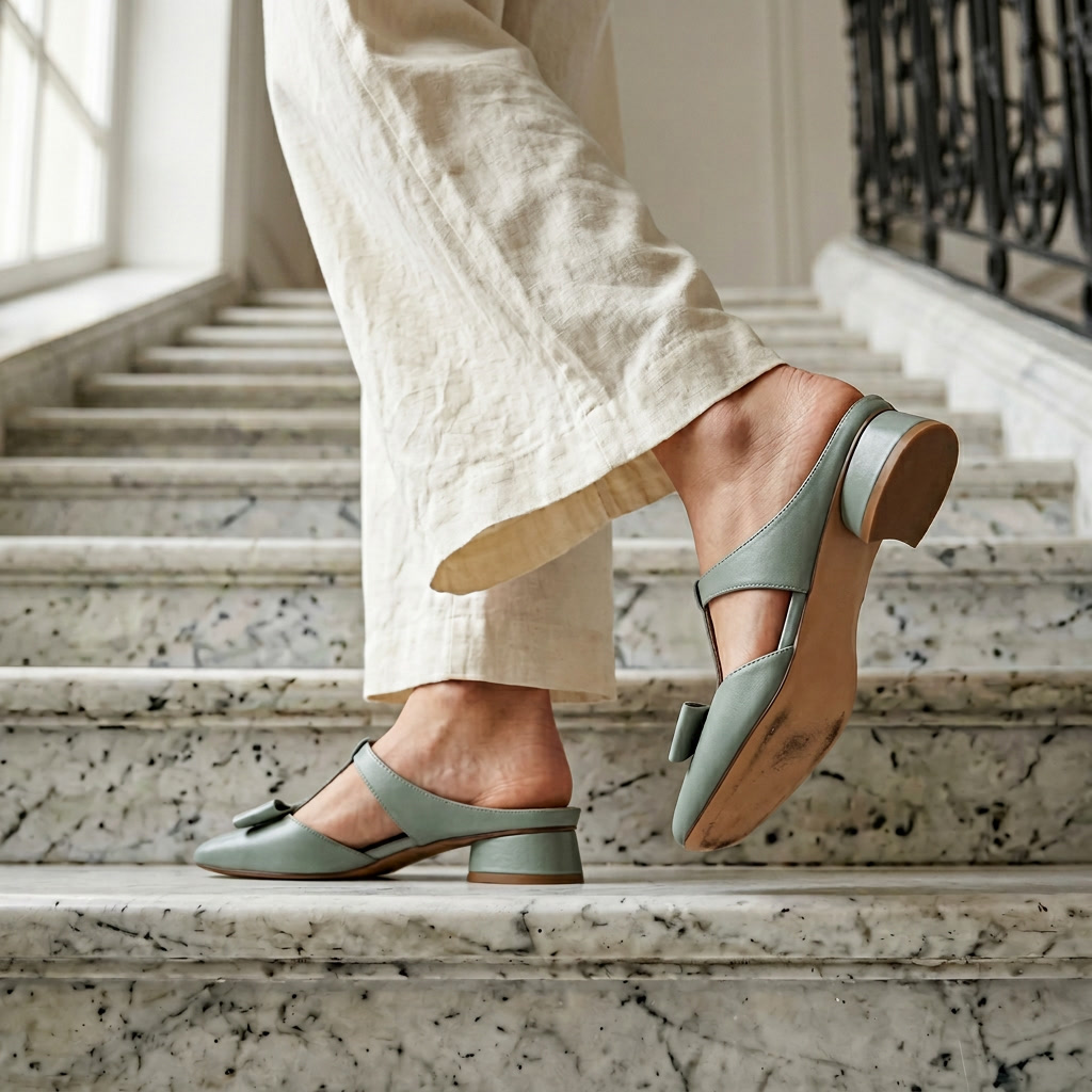 Fiore Leather Mule
