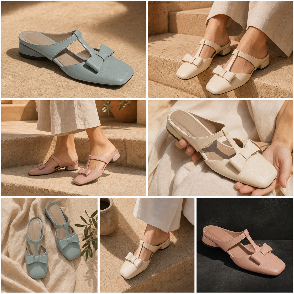 Fiore Leather Mule