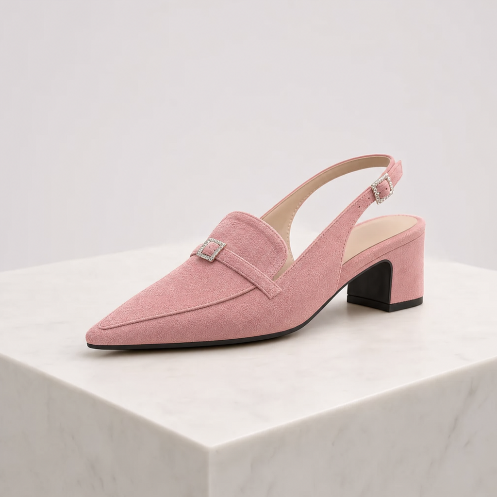 Vivienne Slingback Velvet Heels