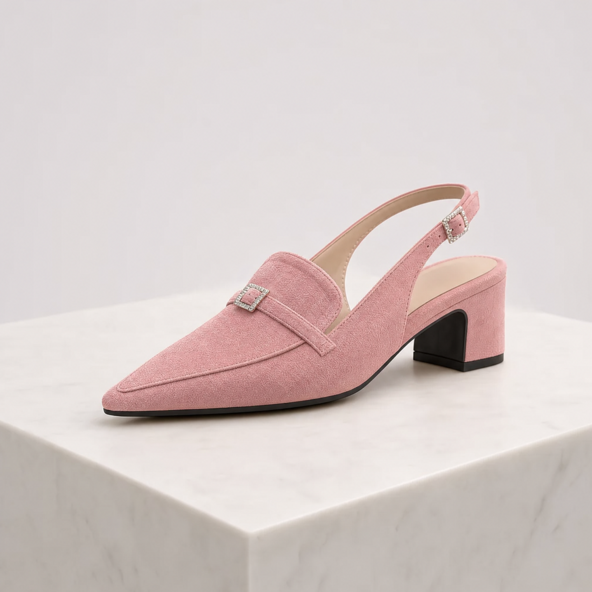 Vivienne Slingback Velvet Heels