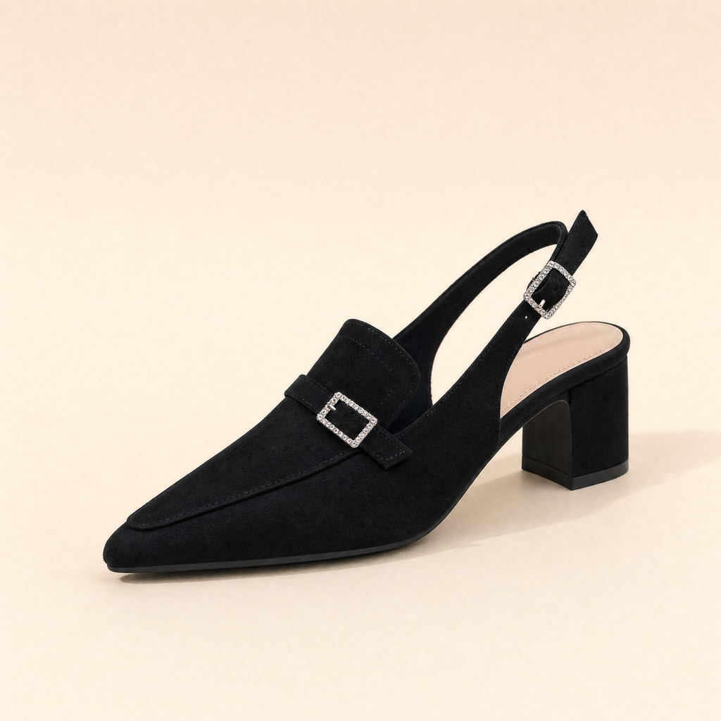 Vivienne Slingback Velvet Heels