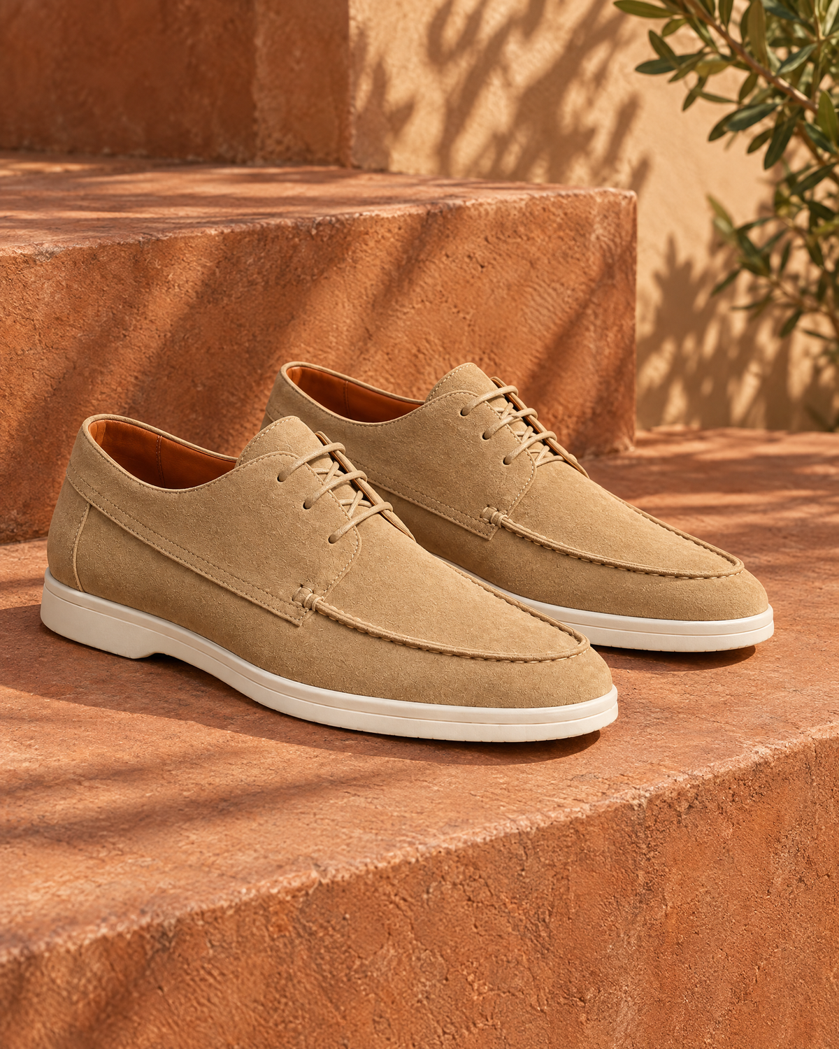The Milano in khaki suede - VIA NOVA