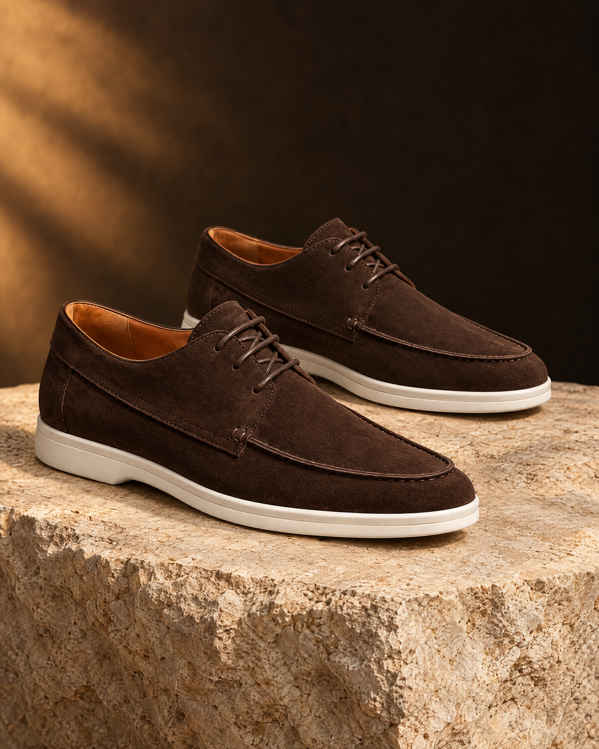 The Milano in brown suede - VIA NOVA