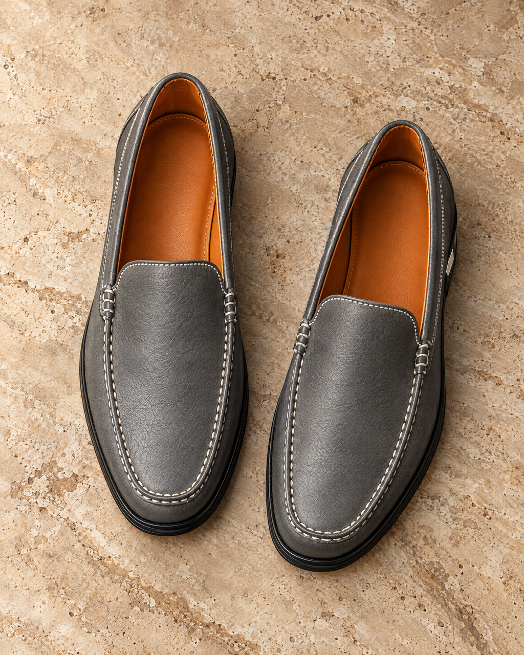Como Leather Loafer amber leather lining - VIA NOVA