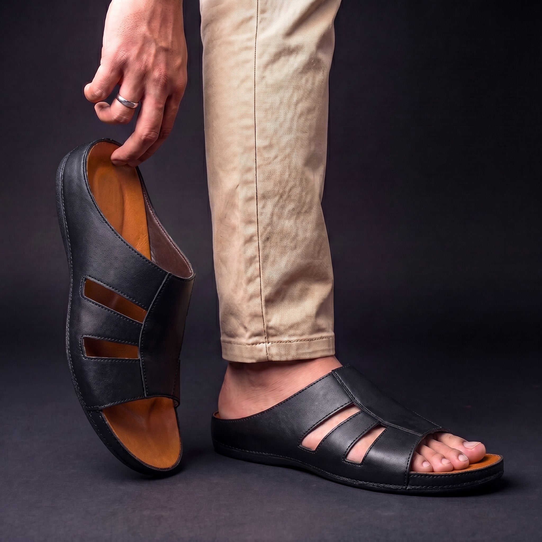 Marco Leather Sandal