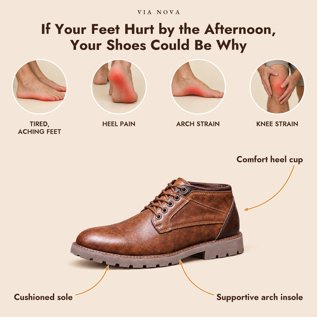 If your feet hurt by the afternoon, your shoes could be why - VIA NOVA