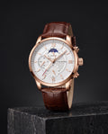The Ascona Dress Watch - Packshot - Brown / White