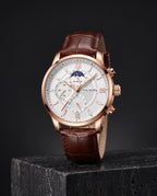 The Ascona Dress Watch - Packshot - Brown / White