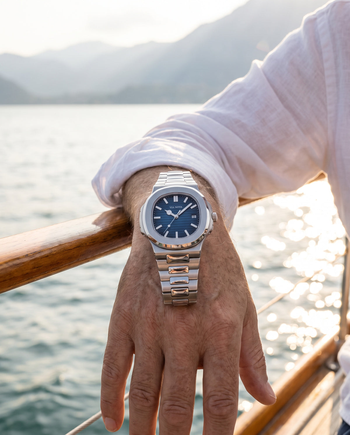 The Cernobbio Steel Watch - Event - sailing yacht rail
