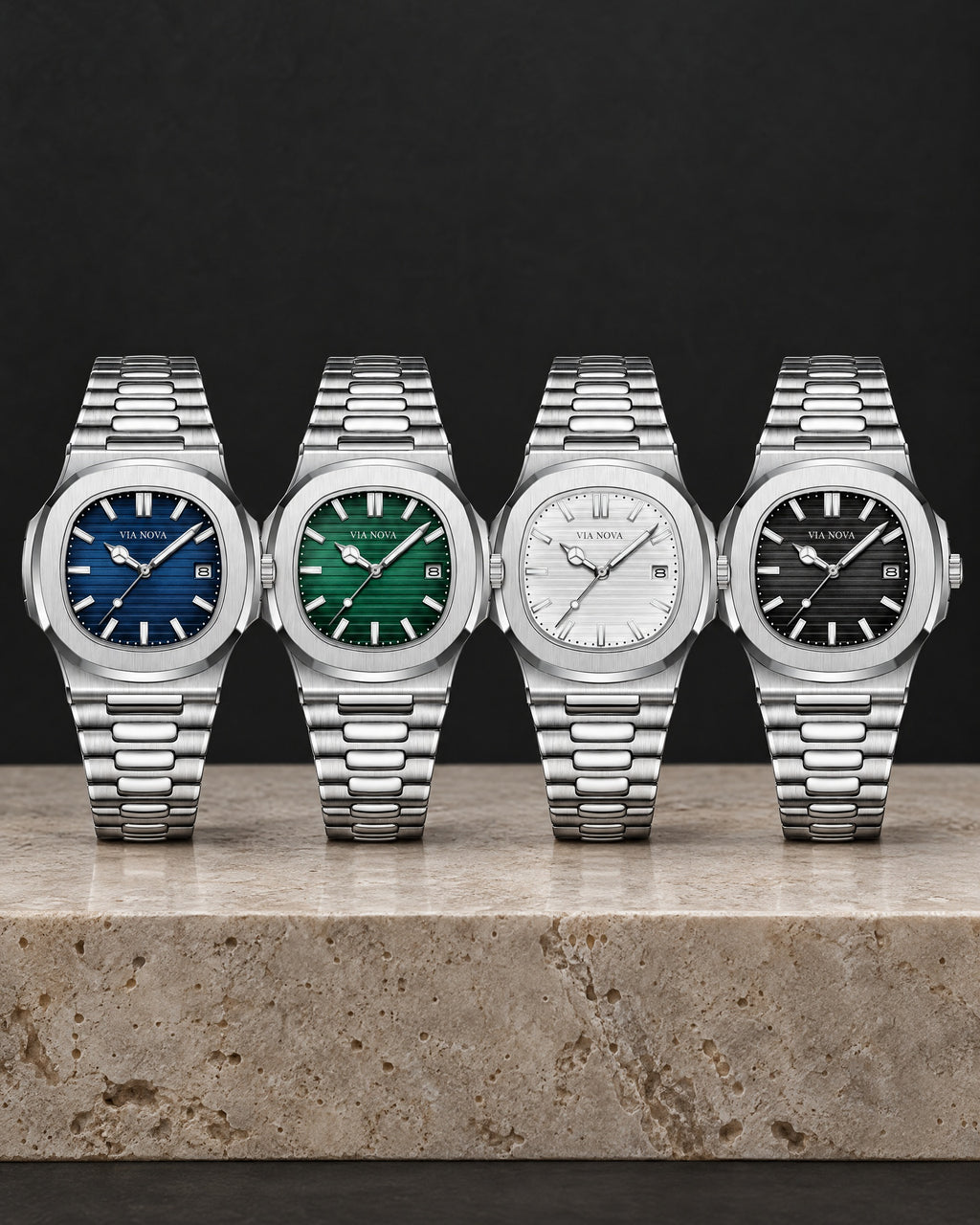 The Cernobbio Steel Watch - Colourway lineup