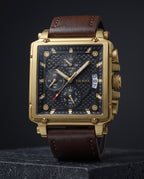The Sanremo Square Watch - Packshot - Charcoal