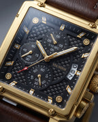 The Sanremo Square Watch - Dial macro