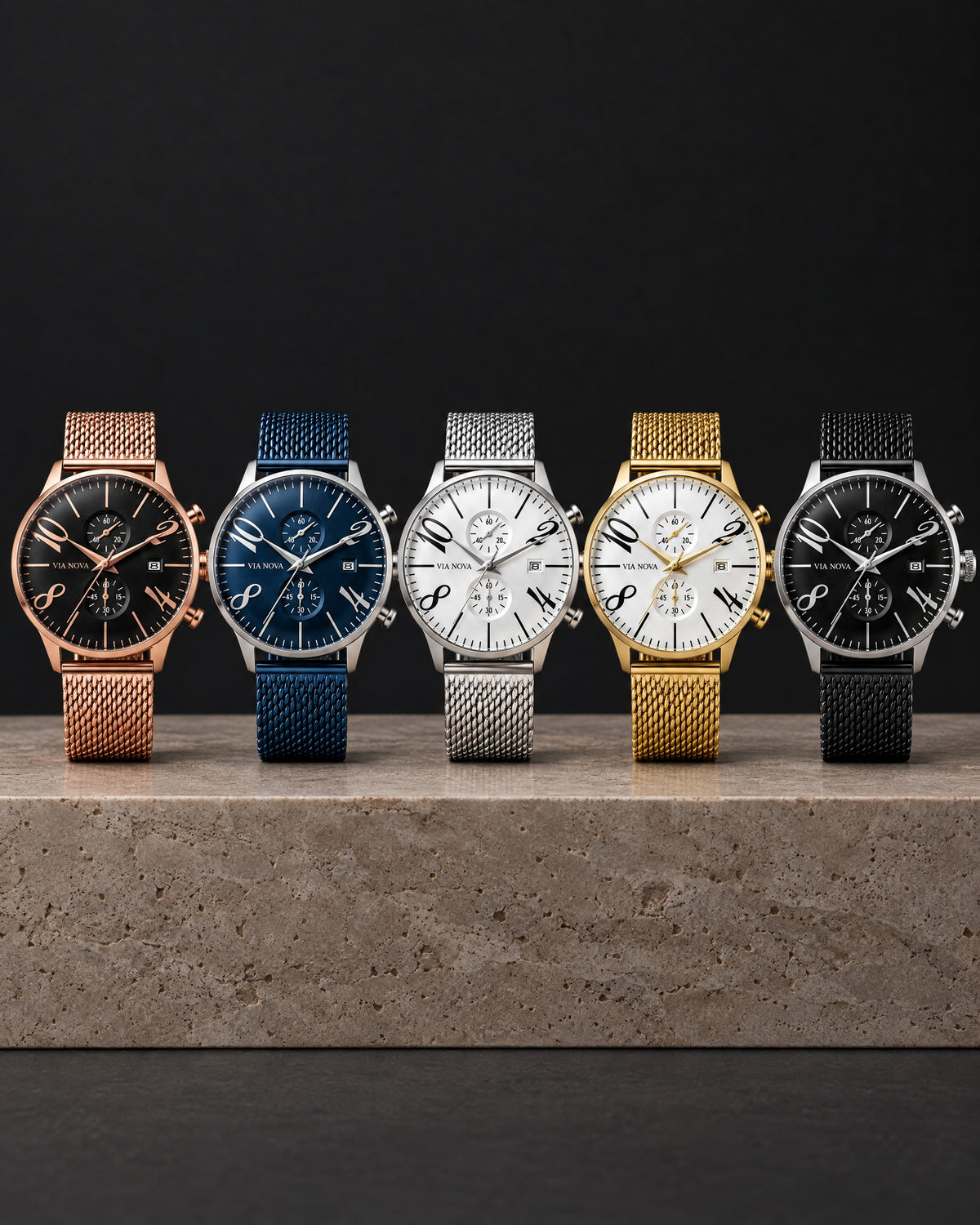 The Sirmione Mesh Watch - Colourway lineup